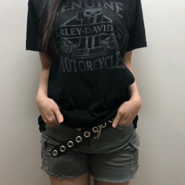 빈티지 할리데이비슨 블랙 티셔츠