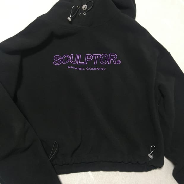 스컬프터 후리스 검정 후드티 사이즈 m