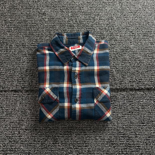 랭글러 USA 아메카지 플란넬 체크 웨스턴 셔츠 4171