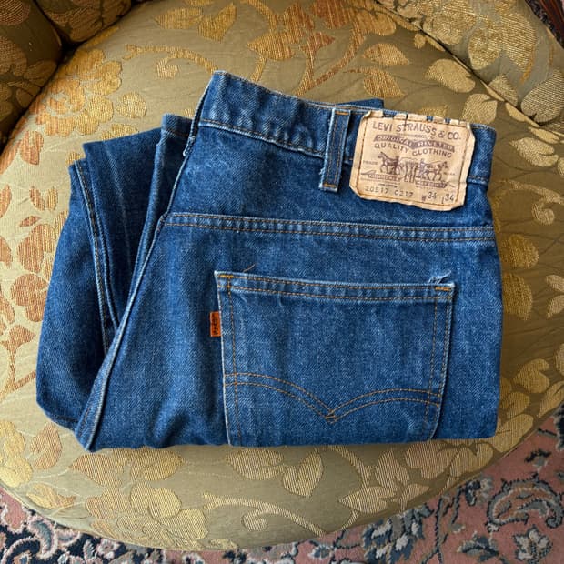 90s 미제 리바이스 517 오렌지 탭