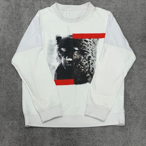 (105) 19ss 시스템옴므 표범 오버핏 맨투맨