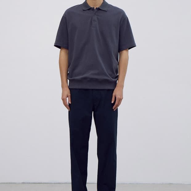 포터리 파인 코튼 반팔 폴로 티셔츠 Odyssey Gray 1 (S)
