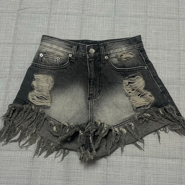 보헤미안 서울 데미지 워싱 쇼츠