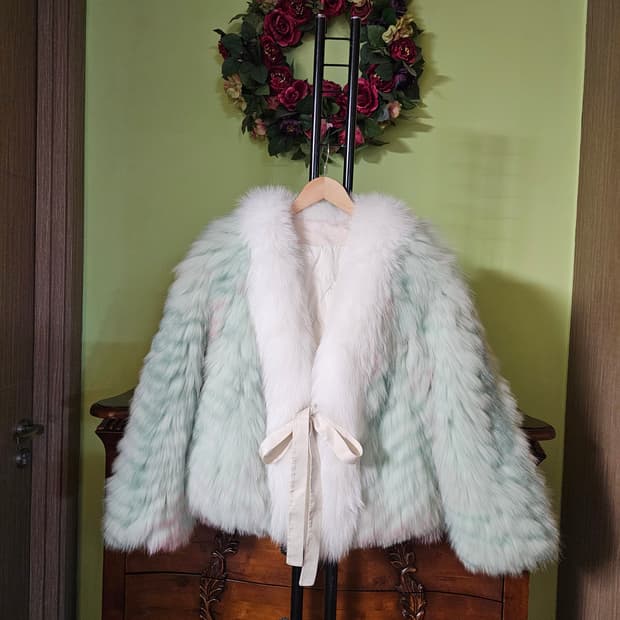 사가퍼스 천연폭스퍼 자켓