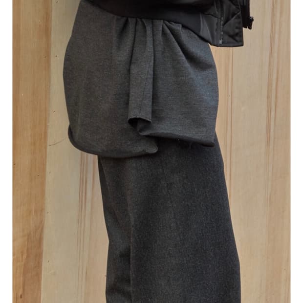 1) 머듈 라운지 팬츠 울 블랙