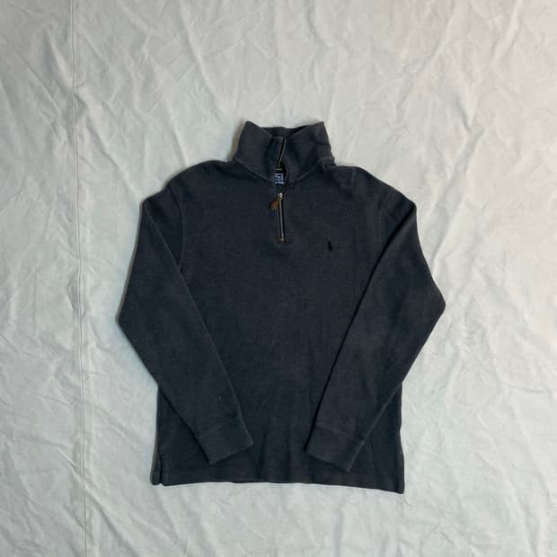 폴로 하프집업 니트 