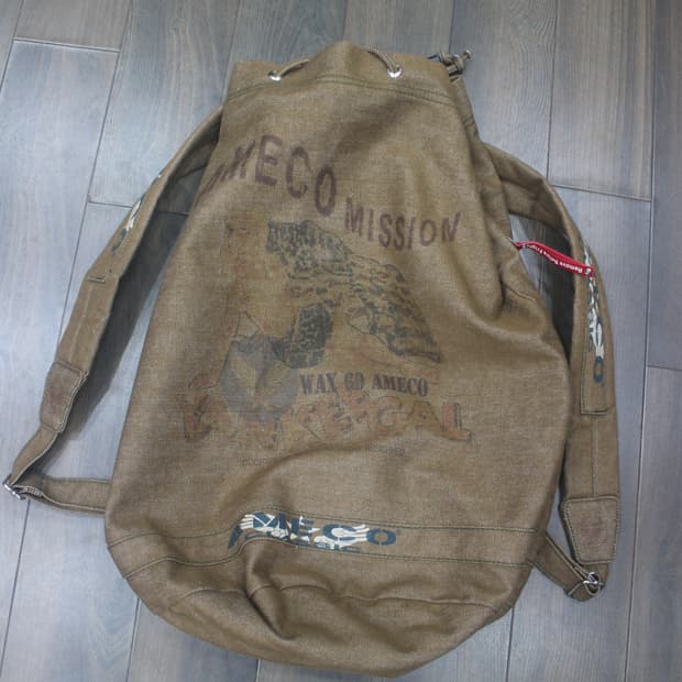아메코 (AMECO) 빈티지 USA 복조리 데님백팩