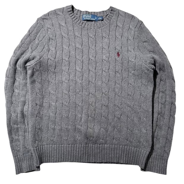 폴로 랄프로렌 케이블 라운드 니트