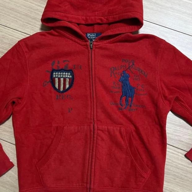 폴로 랄프로렌 빅포니 후드집업 자수 파커 성조기 져지 니트
