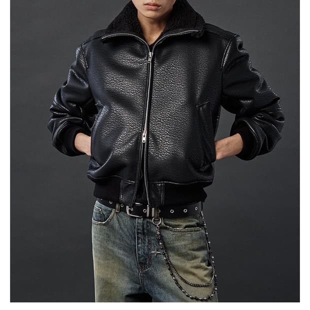 알렌느 / 페블 포우 시어링 하이넥 블루종 / 2