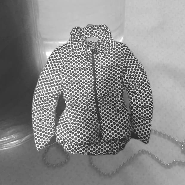 몽클레어 빈티지 대장템 푸퍼 도트 패딩 땡땡이