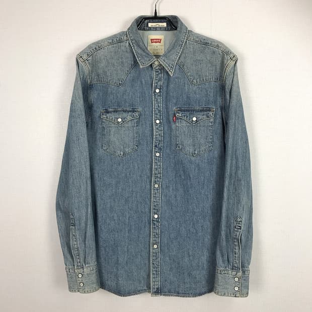 리바이스 데님 셔츠 남방 슬림핏 남성L (100)