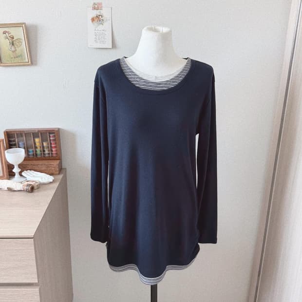 모리걸 레이어드 티셔츠