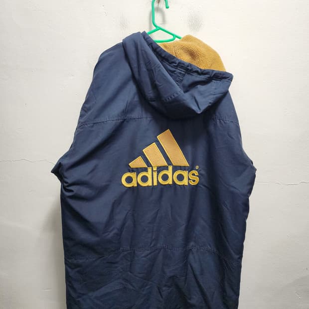 아디다스 빅로고 후드 롱돕바 