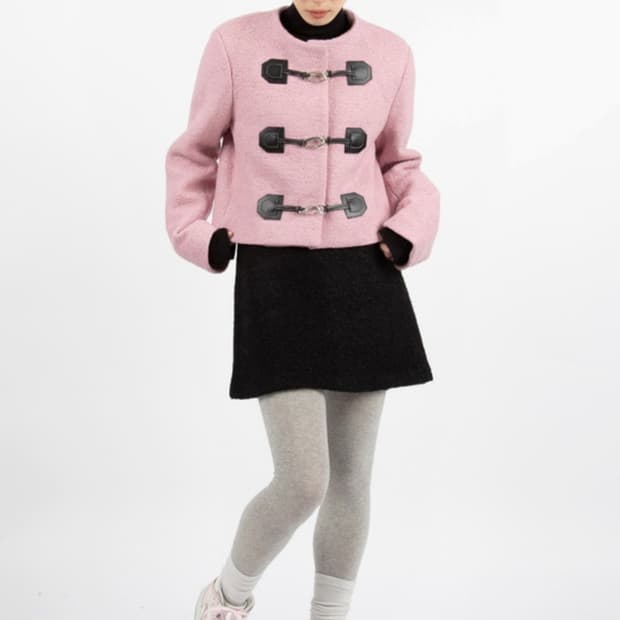 릿킴 핑크 자켓 EMILY TERRY BUCKLE JACKET