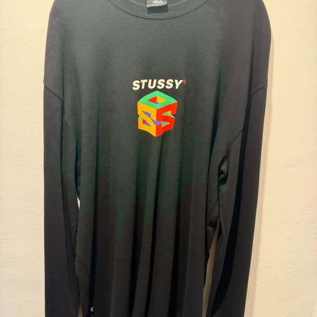 스투시 CROP 롱슬리브 XL