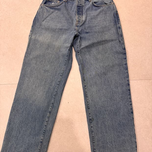 스투시 클래식진 연청 36사이즈 팝니다