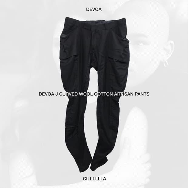 [3] DEVOA 데보아 J 커브드 울 코튼 아티잔팬츠