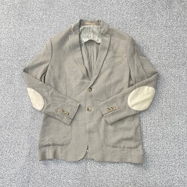 가단52 자라 엘보패치 트위드 자켓 0304S1