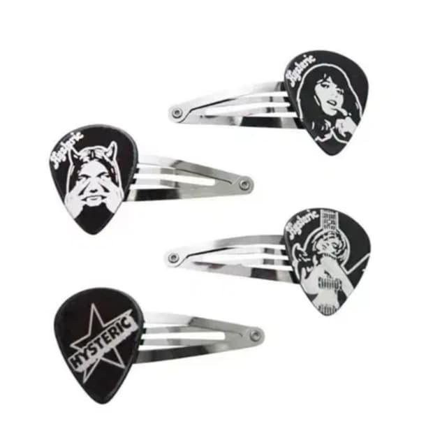 히스테릭글래머 기타 피크 헤어 클립 헤어핀 머리핀