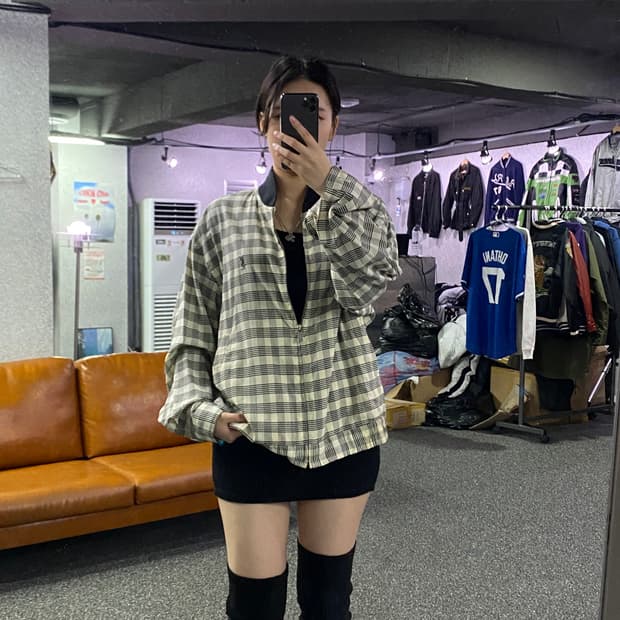 90s 입생로랑 아카이브 자수 로고 울 자켓  B2968  