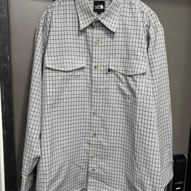 노스페이스 빈티지 체크셔츠