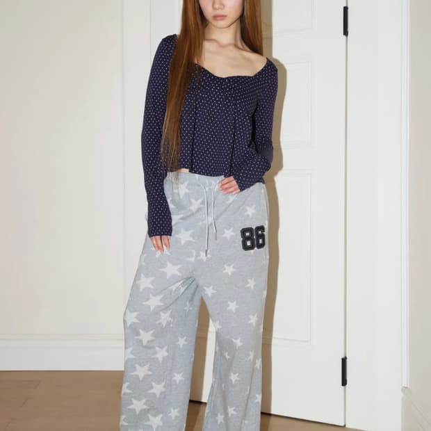 익스파이어드걸 Stars Big Sweatpants
