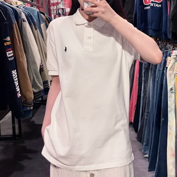 [IM] 폴로 랄프로렌 반팔 피케 셔츠 화이트