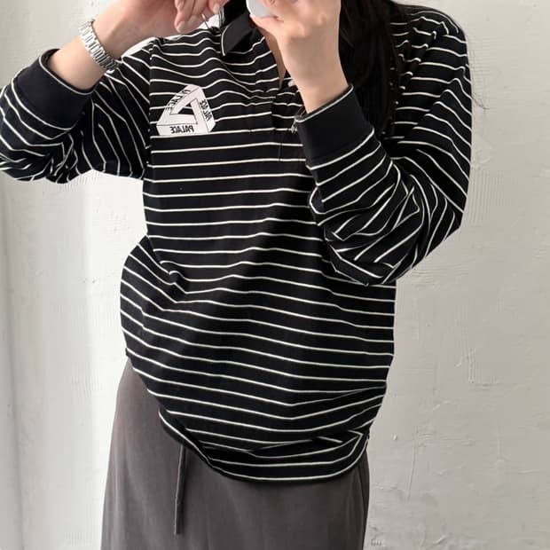 PALACE 팔라스 스트라이프 럭비 티셔츠