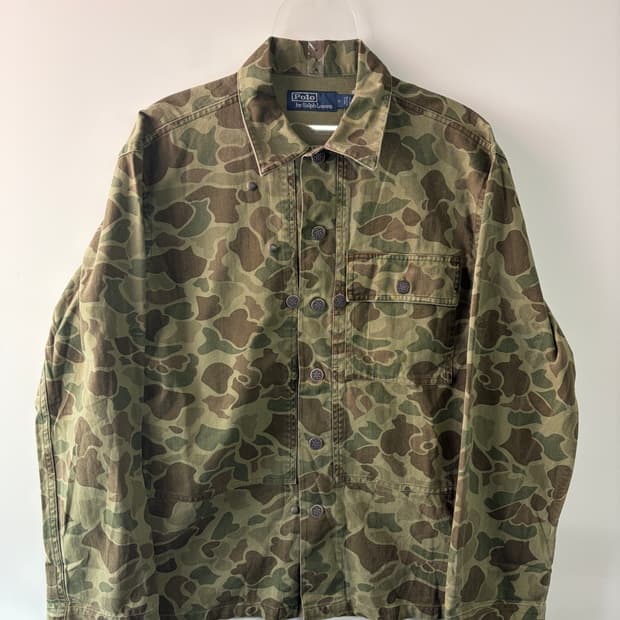 폴로 랄프로렌 HBT 덕 카모 자켓 