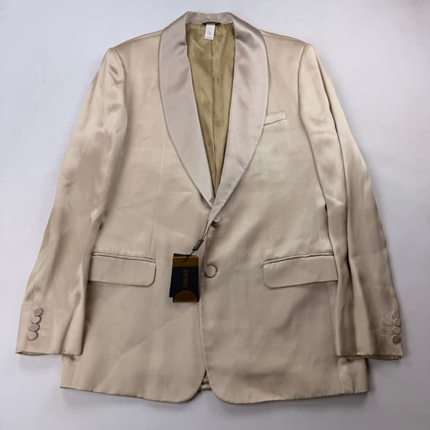 베르사체 실크 혼방 블레이저&하의 셋업