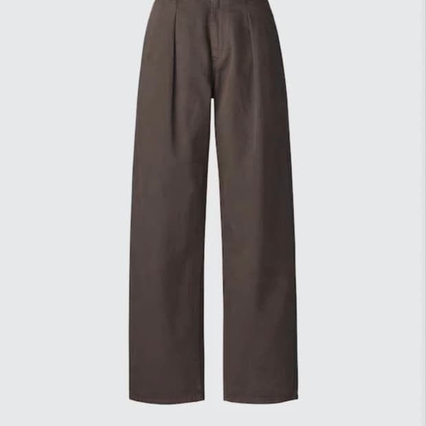 유니클로u 데님 턱 팬츠