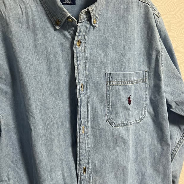 폴로 데님 청남방 셔츠