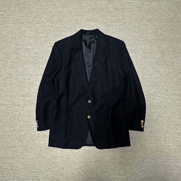 AQUASCUTUM gold button blazer jacket