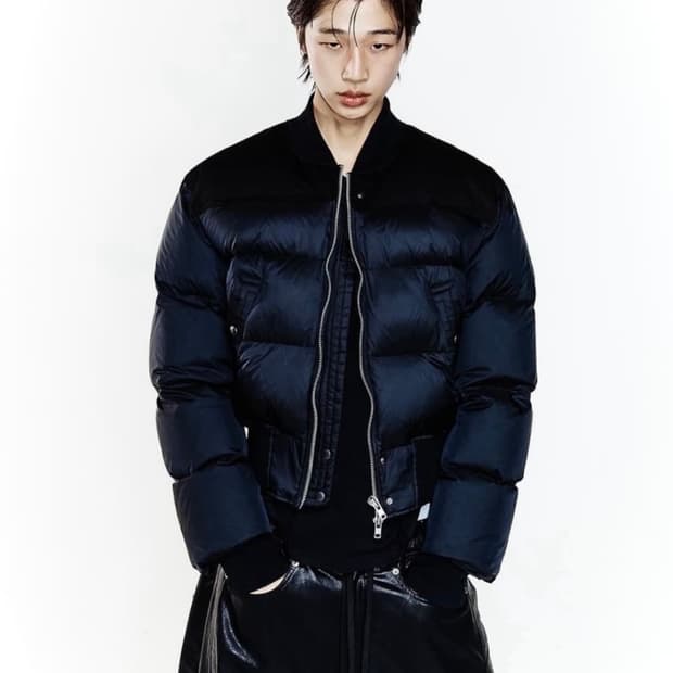 알렌느 크롭 덕다운 봄버 자켓 2