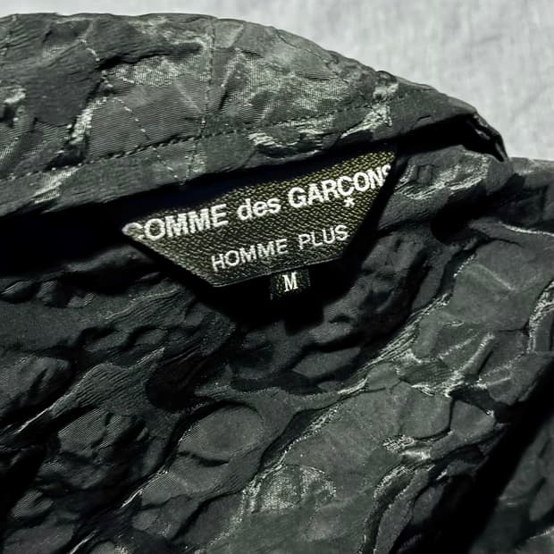 꼼데가르송 옴므플러스 비대칭 라이더 자켓 (리버시블)