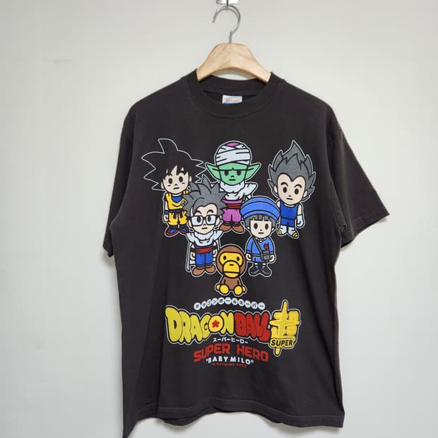 헤인즈Hanes 드래곤볼 마일로 티셔츠 L