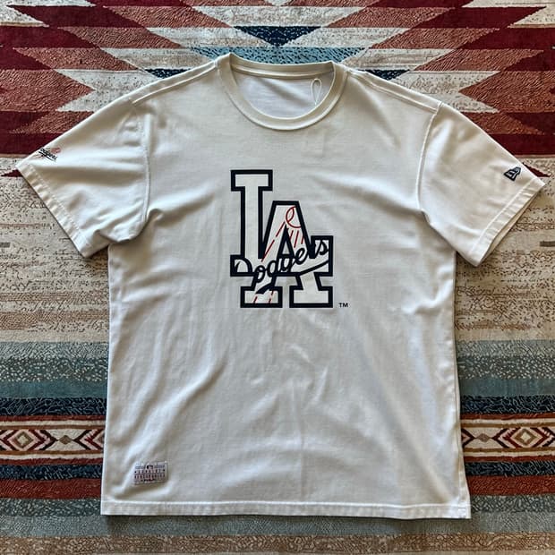 뉴에라 MLB LA다저스 빅로고 반팔 티셔츠 [화이트] 2XL/110