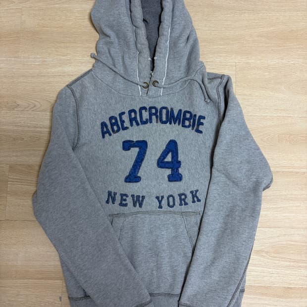 아베크롬비 그레이 후드티