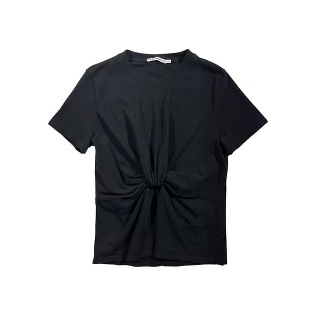 [Alexander Wang] 알렉산더왕 꼬임 하프 티셔츠