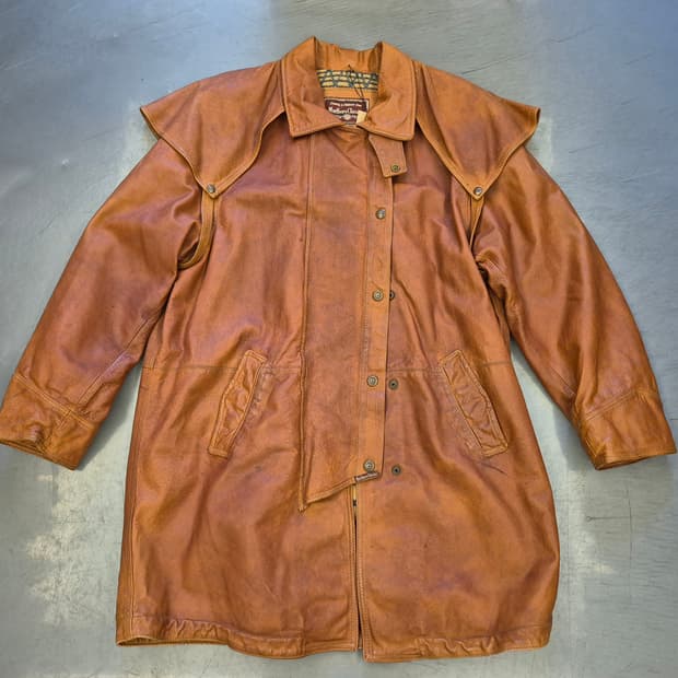 90s Marlboro classics duster cape coat