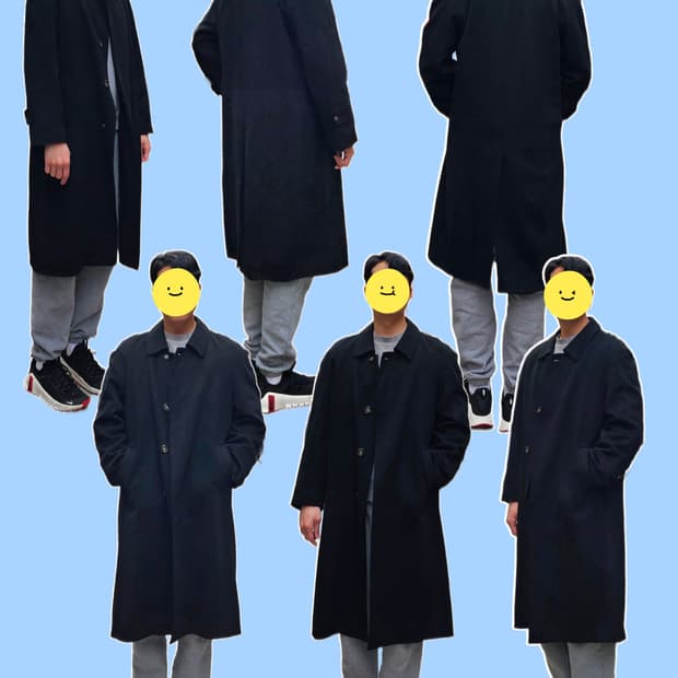 Dicuore 블랙 캐시미어&실크 발마칸 코트(새제품)