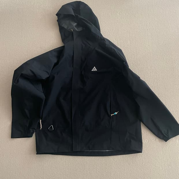 나이키 acg 스톰핏 adv 케스케이드 레인 풀 집 자켓 블랙