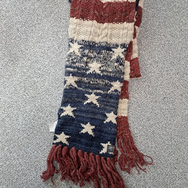 데님앤서플라이스 성조기 코튼목도리