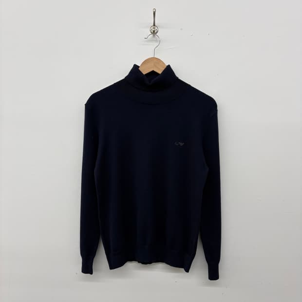 아르마니 AJ 네이비 롤넥 니트 남/L