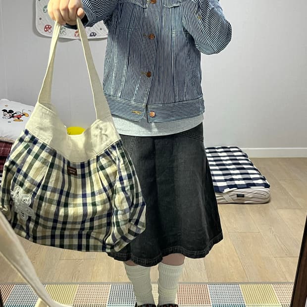 Authentic Cube Sugar 히코리 스트라이프 데님 재킷