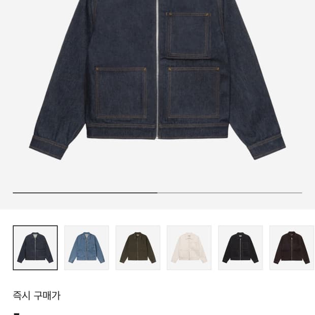 스투시 데님 집 워크 자켓 로우 L