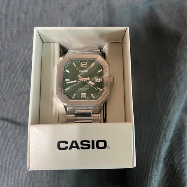 정품 새상품 카시오 파텍필립 맛 MTP-B195D-3AV