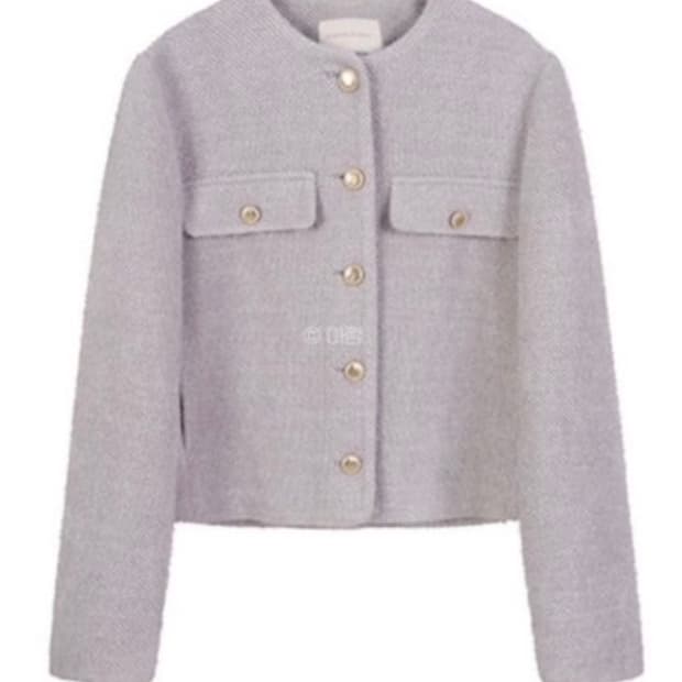 [삽니다] 플라스틱아일랜드 노카라 헤어리 자켓 PQ4WJ061 바이올렛 