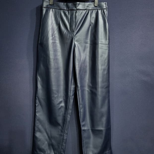 LBL 시그니처 레더 웜기모 밴드 팬츠